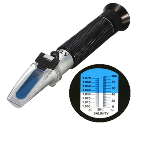 good salinity refractometer|measuring salinity with a refractometer.